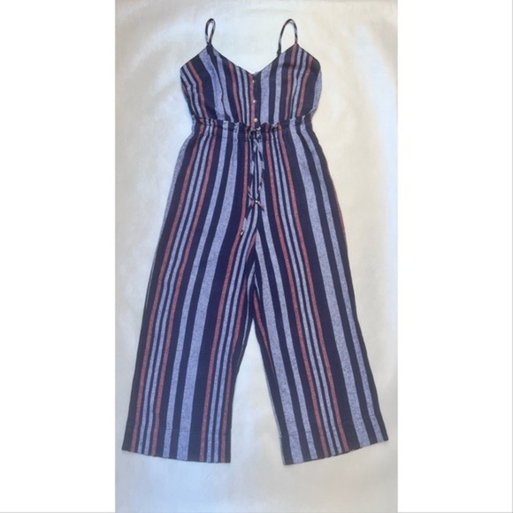 Splendid Pants - Splendid Linen Blend Striped Jumpsuit